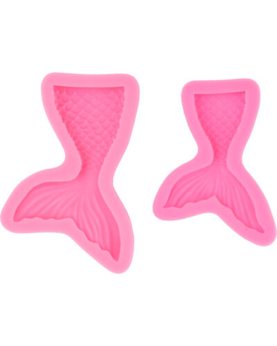 Molde colas sirena x2