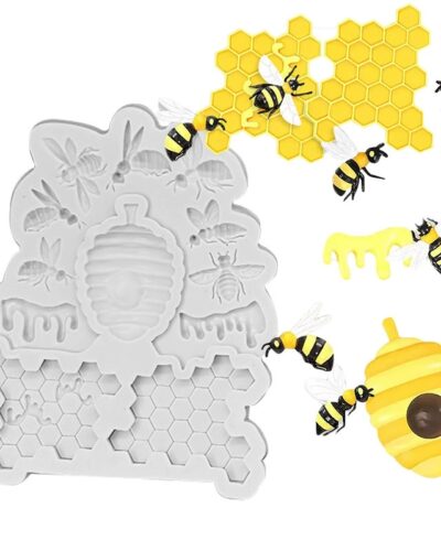 Molde abejas panales y miel