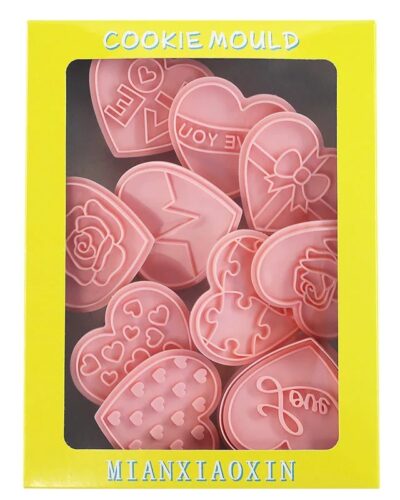 Set 8 cortantes galletas San Valentin