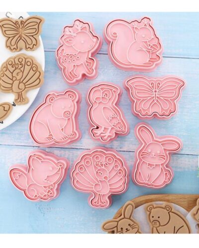 Set 8 cortantes galletas Animales del bosque