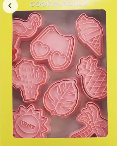 Set 8 cortantes galletas Verano Flamencos